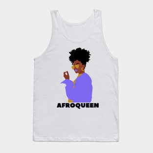 Afroqueen, Afro american woman Tank Top